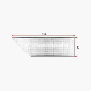 Aluminum shelf - ED013